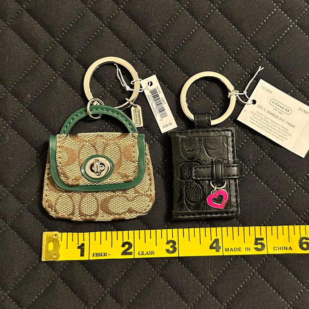 Coach • keychain bundle • purse & picture holder